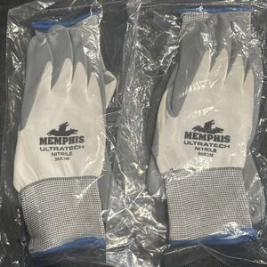 Lot Of 2-  ‎ MEMPHIS ULTRA TECH NITRILE GLOVE- 9683M